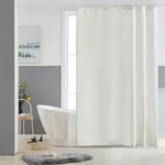 Duschvorhang, Wei&szlig;, Textil, 150x180 cm, Badtextilien, Duschvorh&auml;nge