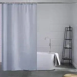 Duschvorhang, Blau, Textil, 120x180 cm, Badtextilien, Duschvorh&auml;nge