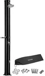tectake Solardusche, Schwarz, Kunststoff, 19.5x222x47 cm, Freizeit, Pools und