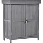 Okwish Gartenschrank, Grau, Holzwerkstoff, 43x88x74 cm, Aufbewahrung &...