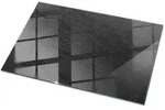 Tulup Tischplatte, Schwarz, Glas, Rechteckig, 100x70x0.4 cm, Esszimmer, Tische,