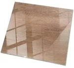 Tulup Tischplatte, Braun, Glas, Quadratisch, 60x60x0.4 cm, Esszimmer, Tische,