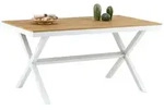Idimex Gartentisch, Wei&szlig;, Metall, Metall, Mode, 150x76x90 cm, Gartenm&ouml;bel,
