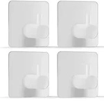 Handtuchhaken, Wei&szlig;, Metall, 4x4x10 cm, Badaccessoires, Waschplatzzubeh&ouml;r,