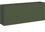 vidaXL Pflanzk&uuml;bel, Olivgr&uuml;n, Metall, Rechteckig, 40x80x200 cm, Gartenzubeh&ouml;r,