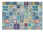 Tulup Glasplatte, Blau, Glas, Rechteckig, 100x70x0.4 cm, Kleinm&ouml;bel, Kamine &