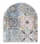 Tulup Glasplatte, Grau, Glas, Rechteckig, 80x70x0.4 cm, Kleinm&ouml;bel, Kamine &