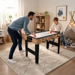 Relaxdays Spieltisch, Mehrfarbig, Holzwerkstoff, Metall, Kunststoff, 125x61 cm,
