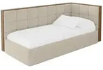 Altdecor Einzellbett, Cappuccino, Textil, 80x200 cm, Kinderzimmer &...