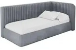 Altdecor Einzellbett, Grau, Textil, 90x200 cm, Kinderzimmer & Jugendzimmer,