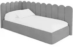 Altdecor Einzellbett, Silber, Textil, 90x200 cm, Kinderzimmer & Jugendzimmer,