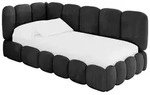 Altdecor Einzellbett, Anthrazit, Textil, 80x200 cm, Kinderzimmer & Jugendzimmer,