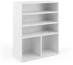 Vicco Kinderregal, Wei&szlig;, Holzwerkstoff, 5 F&auml;cher, Rechteckig, 72x90.2x30.6 cm,