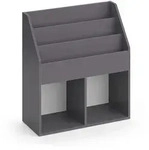 Vicco Kinderregal, Grau, Holzwerkstoff, 5 F&auml;cher, Rechteckig, 72x79x30.7 cm,