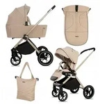 BabyLux Kinderwagen, Beige, Textil, 58x100 cm, Baby on Tour, Kinderwagen,