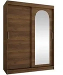 Mirjan24 Schwebet&uuml;renschrank, Nussbaum, Holzwerkstoff, Rechteckig, 150x200x62 cm,