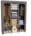 Coemo Stoffschrank, Braun, Textil, 45x175x130 cm, Schlafzimmer, Kleiderschr&auml;nke,