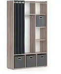 Vicco Kleiderschrank, Sonoma Eiche, Holzwerkstoff, 9 F&auml;cher, Rechteckig,