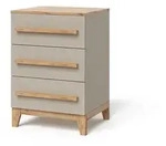 VitaliSpa Kommode, Kaschmir, Eiche Artisan, Holzwerkstoff, 3 Schubladen,...
