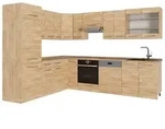Vicco Eckk&uuml;che, Eiche, Eiche, Holzwerkstoff, Formgebogen, 287x206.8x60 cm,...