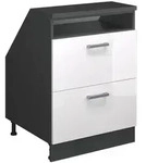 Vicco Dachschr&auml;genschrank, Wei&szlig; Hochglanz, Anthrazit, Holzwerkstoff, 1...