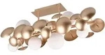 Trio Leuchten Deckenleuchte Bubble, Wei&szlig;, Gold, Metall, Glas, 33.5x22x76 cm,...