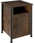 tectake Nachtschrank, Rost, Holzwerkstoff, Quadratisch, 40x60.5x42 cm, Schlafzimmer,