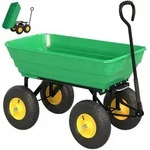Outsunny Gartenwagen, Dunkelgr&uuml;n, Metall, 52x94x109 cm, Gartenzubeh&ouml;r, Gartenpflege