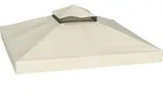 Outsunny Ersatzdach, Creme, Kunststoff, 300x1x300 cm, Sonnenschutz & Sichtschutz,