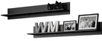 Mirjan24 Wandboardset, Schwarz, Holzwerkstoff, Rechteckig, 125x20x20 cm,...