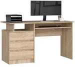 Akord Schreibtisch, Sonoma Eiche, Holzwerkstoff, Nachbildung, Holz Optik, 2...