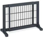 Relaxdays Absperrgitter, Grau, Holz, Metall, 108x32 cm, Kindersicherheit,