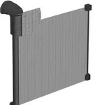 Twinky Treppenschutzgitter, Schwarz, Kunststoff, 130x4 cm, Kindersicherheit,
