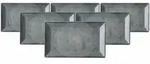 Ritzenhoff Breker Servierplatten, Blaugrau, Keramik, 15x2x25 cm, Tischkultur &