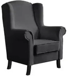 Beautysofa Ohrensessel, Dunkelgrau, Holz, 1-Sitzer, 88x118x86 cm, Wohnzimmer,...