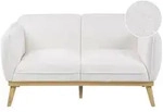 Beliani 2-Sitzer-Sofa, Hellbraun, Textil, Eukalyptusholz, 160x82x82 cm,...