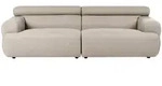 Beliani 3-Sitzer-Sofa, Beige, Textil, 210x69x95 cm, Wohnzimmer, Sofas & Couches,