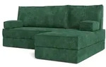 Masseno Ecksofa, Gr&uuml;n, Textil, 3-Sitzer, L-Form, 200x120 cm, Wohnzimmer, Sofas &
