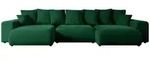 Altdecor Wohnlandschaft, Gr&uuml;n, Kunststoff, 6-Sitzer, 364x72x176 cm, Wohnzimmer,