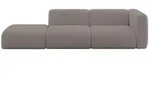Altdecor Sofa, Dunkelbraun, Kunststoff, 3-Sitzer, L-Form, 296x70x89 cm, Wohnzimmer,