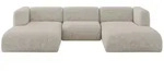 Altdecor Wohnlandschaft, Beige, Kunststoff, 4-Sitzer, 317x70x179 cm, Wohnzimmer,