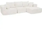MCW Sofa-Garnitur, Wei&szlig;, Textil, 276x58x154 cm, Loungem&ouml;bel, Outdoorsofas