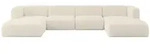 Altdecor Wohnlandschaft, Kaschmir, Kunststoff, 5-Sitzer, 408x70x179 cm, Wohnzimmer,