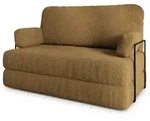 Masseno Bettsofa, Gelb, Textil, 2-Sitzer, 140x86x60 cm, Wohnzimmer, Sofas & Couches,