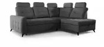 Home Collective Ecksofa, Schwarz, Textil, 250x200 cm, Wohnzimmer, Sofas &...