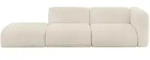 Altdecor Sofa, Sand, Kunststoff, 3-Sitzer, L-Form, 296x70x89 cm, Wohnzimmer, Sofas &