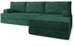 Masseno Ecksofa, Gr&uuml;n, Textil, 4-Sitzer, L-Form, 270x160 cm, Wohnzimmer, Sofas &