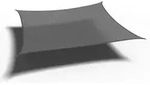 Gardenson Sonnensegel, Grau, Kunststoff, 500x1x500 cm, UV 50+ beschichtet,