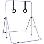 Homcom Kinderturnstange, Violett, Metall, 105x128x148 cm, Outdoor Spielzeug,