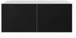Masseno Lowboard, Wei&szlig;, Schwarz, Holzwerkstoff, 100x41x40 cm, Wohnzimmer,